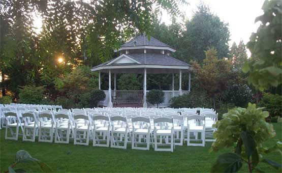 Thomas Kincaid inspired Outdoor Garden Gazebo wedding venue